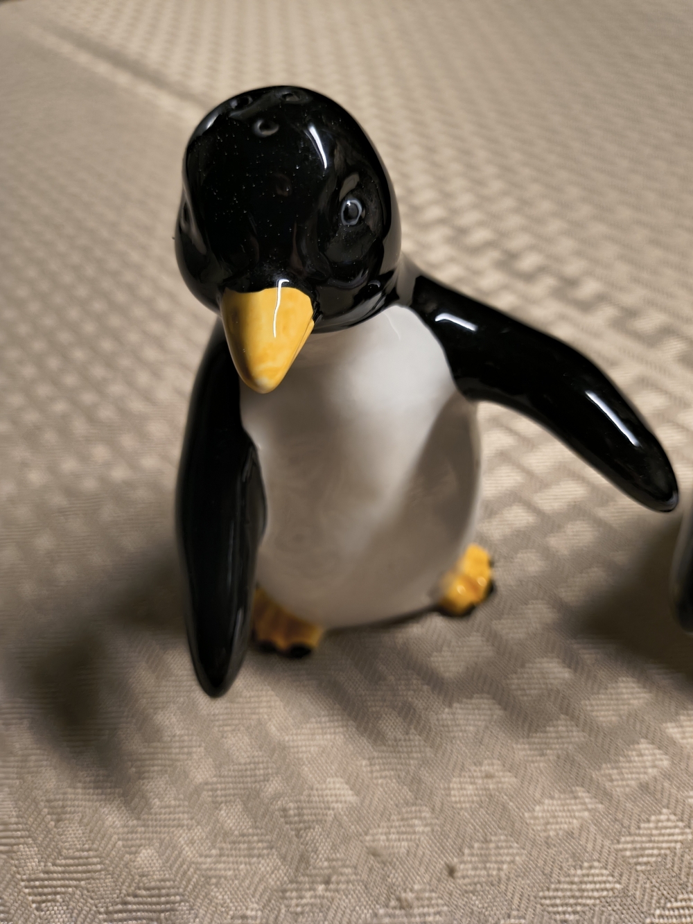 Penguin Black & White Salt And Pepper Shakers